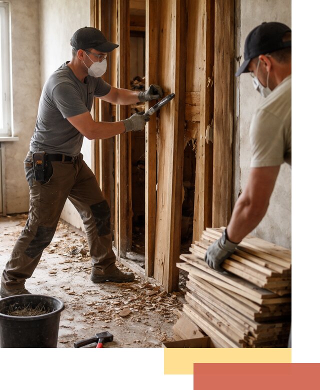 Демонтаж деревянных перегородок в Канске быстро и аккуратно