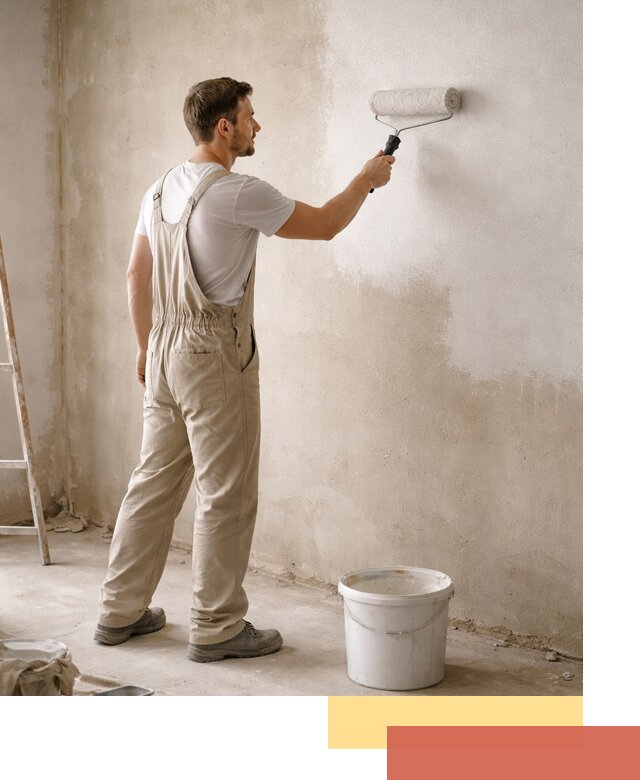 Грунтовка стен под отделку в Канске профессиональным раствором