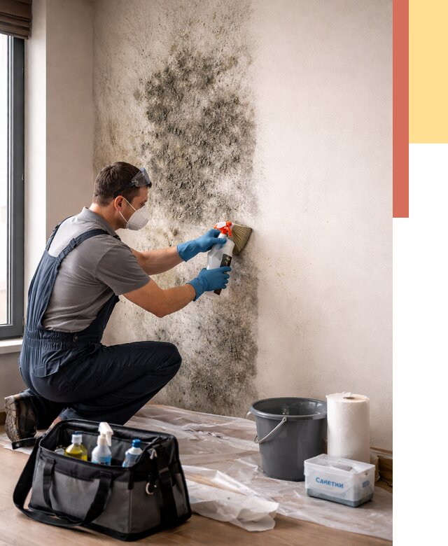 Удаление плесени со стен в Канске от 2350 руб. — быстро и недорого | ОТДЕЛОЧНИК-Кнс