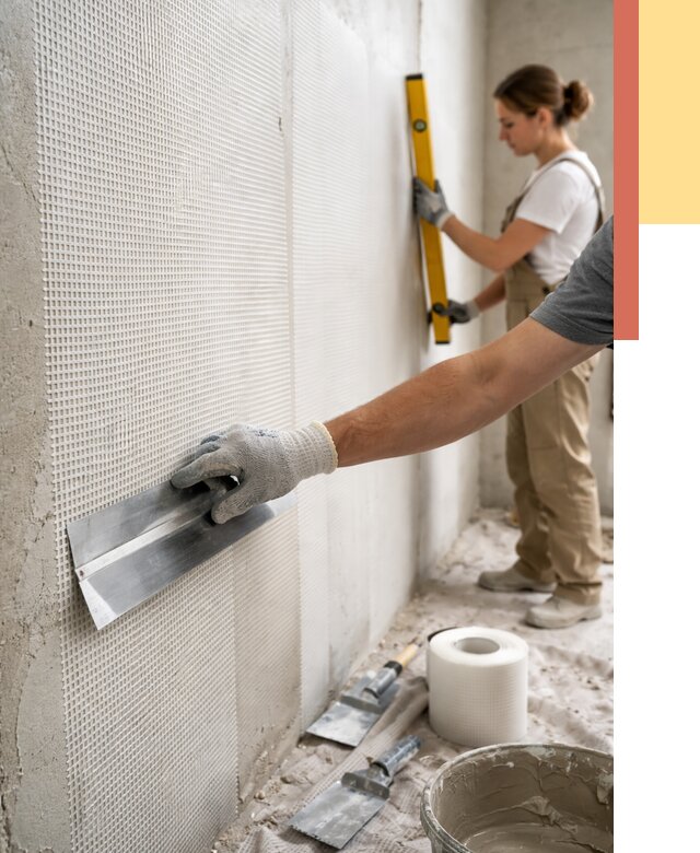 Армирование стен стеклосеткой в Канске от 3497 руб. под ключ | ОТДЕЛОЧНИК-Кнс