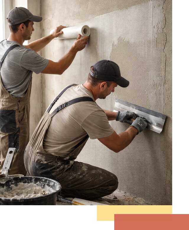 Армирование стен стеклосеткой в Канске для прочной отделки