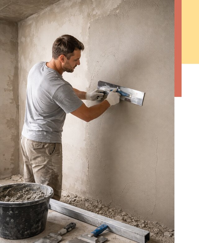 Штукатурка стен без маяков в Канске от 7869 руб/м2 — услуги и цена | ОТДЕЛОЧНИК-Кнс