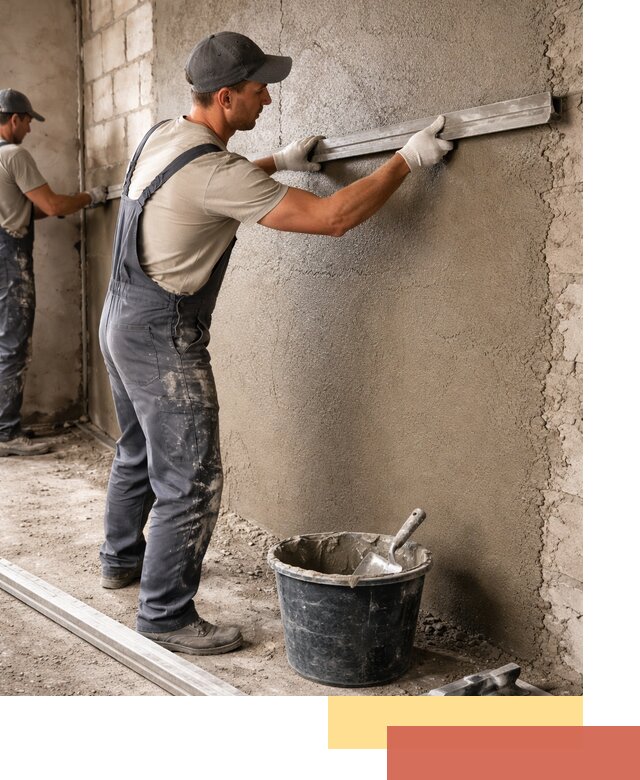 Штукатурка стен цементно-песчаная в Канске профессионально