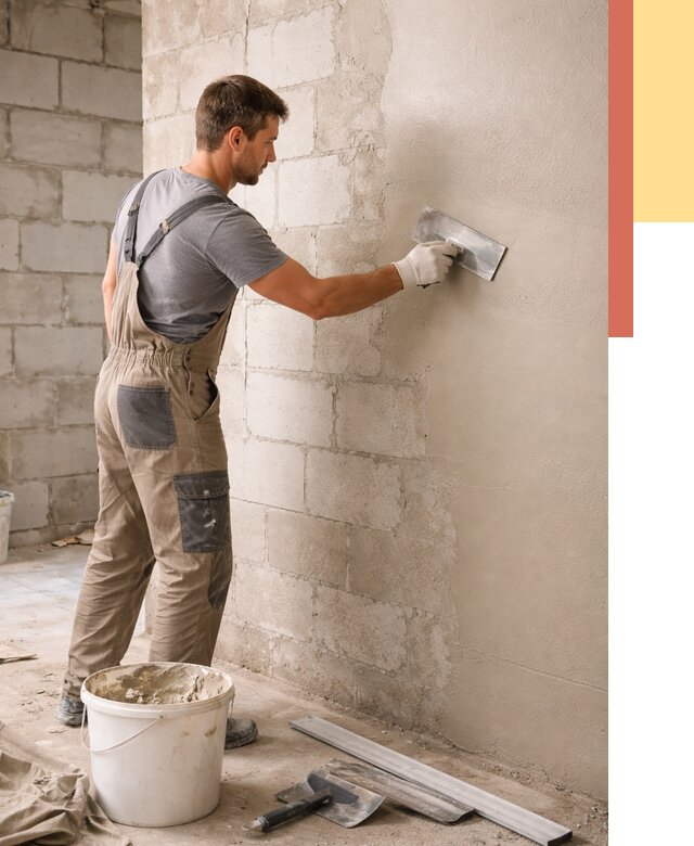 Штукатурка стен из газобетона в Канске от 2295 руб./м2 — быстро и недорого | ОТДЕЛОЧНИК-Кнс