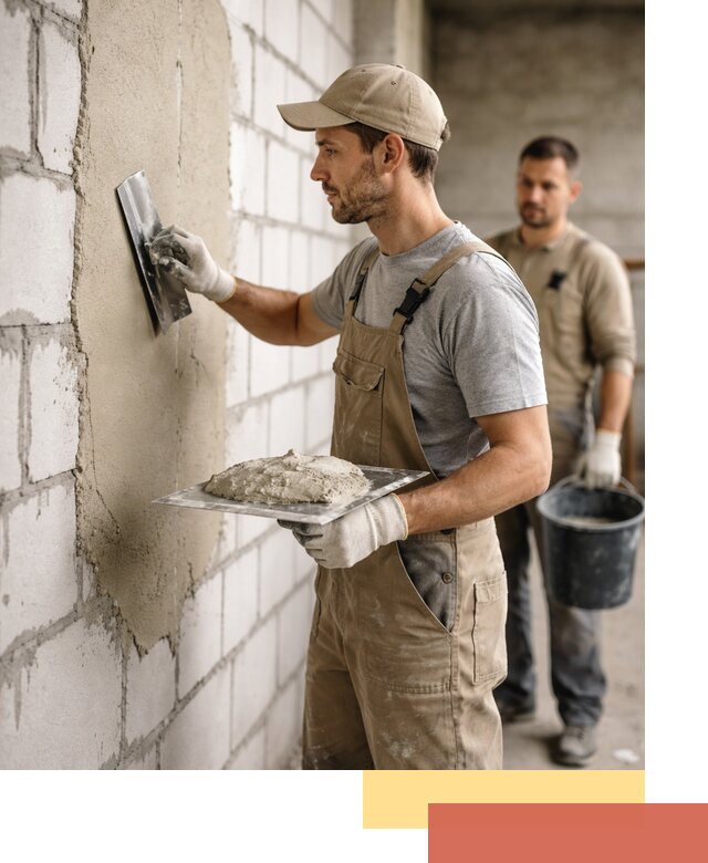 Штукатурка стен из газобетона в Канске под ключ