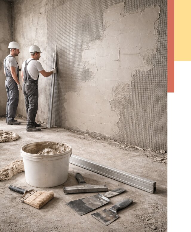 Штукатурка стен по сетке в Канске от 6011 руб./м2 — быстро и недорого | ОТДЕЛОЧНИК-Кнс