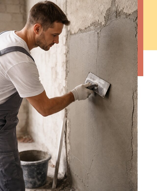 Штукатурка стен под плитку в Канске от 4590 руб./м2 — выравнивание под плитку | ОТДЕЛОЧНИК-Кнс