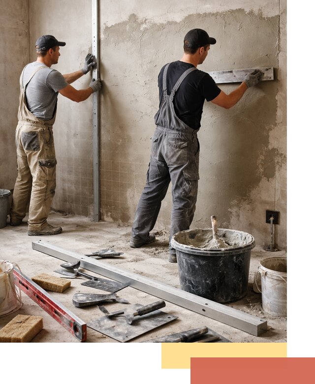 Профессиональная штукатурка стен под плитку в Канске