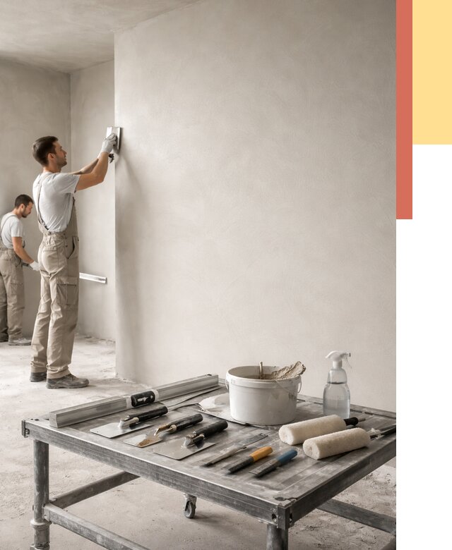 Штукатурка стен под покраску в Канске от 4918 руб./м² — качественно и недорого | ОТДЕЛОЧНИК-Кнс