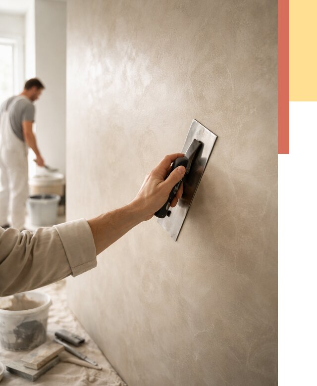 Венецианская штукатурка в Канске от 3825 руб/м² — нанесение стен под ключ | ОТДЕЛОЧНИК-Кнс