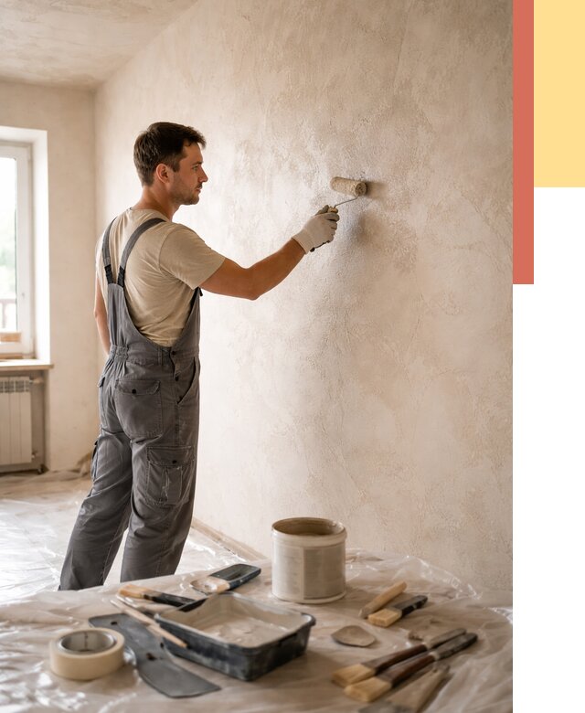 Нанесение лессирующей краски по декоративке в Канске от 1913 руб. | ОТДЕЛОЧНИК-Кнс