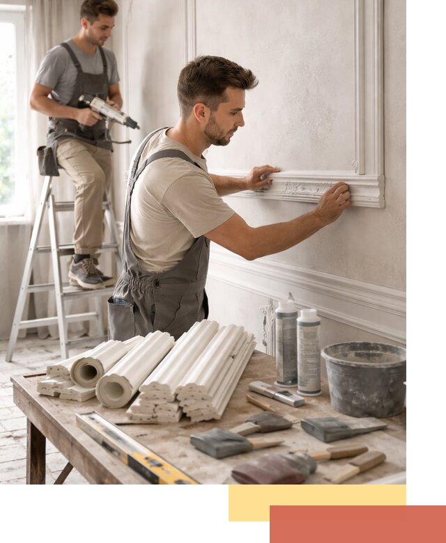 Монтаж лепнины на стены в Канске профессионально и качественно