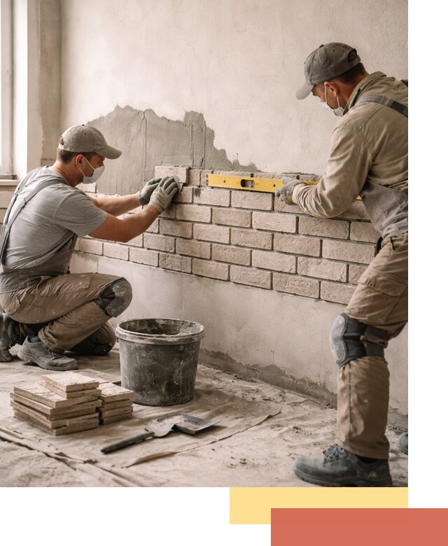 Монтаж декоративного кирпича профессионально в Канске