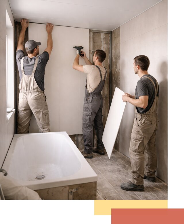 Отделка ванной панели ПВХ профессионально в Канске