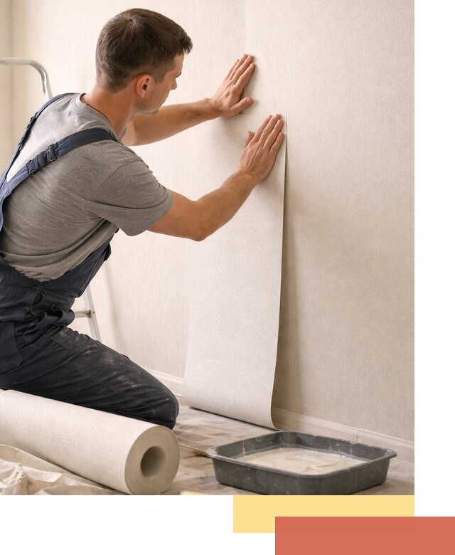 Поклейка флизелиновых обоев в Канске качественно и быстро