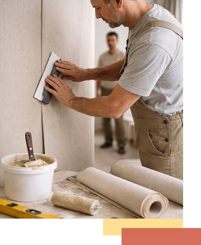 Поклейка текстильных обоев в Канске профессионально и аккуратно