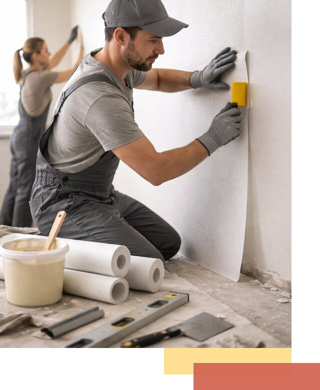 Поклейка стеклообоев профессионально в Канске