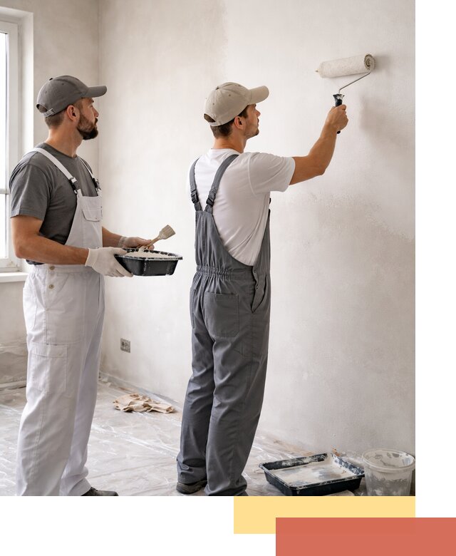 Покраска стен водоэмульсионной краской в Канске