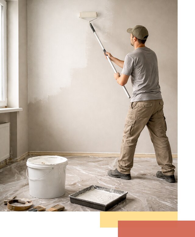 Покраска стен латексной краской в Канске качественно и быстро