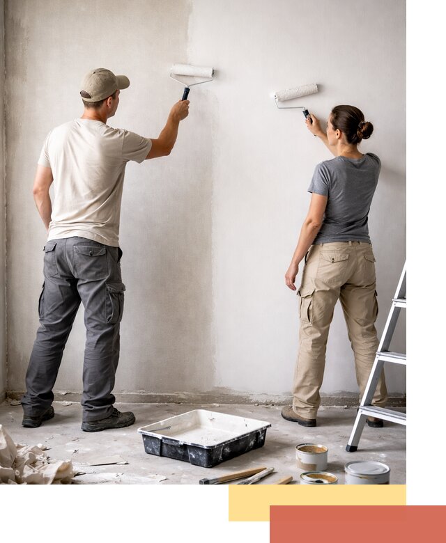 Окраска стен по стеклохолсту в Канске качественно и долговечно