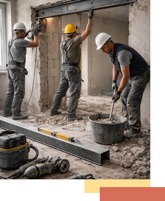 Создание проемов в стенах и несущих конструкциях в Канске