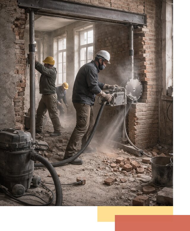 Прорезка проема в стене под дверной или оконный проем в Канске