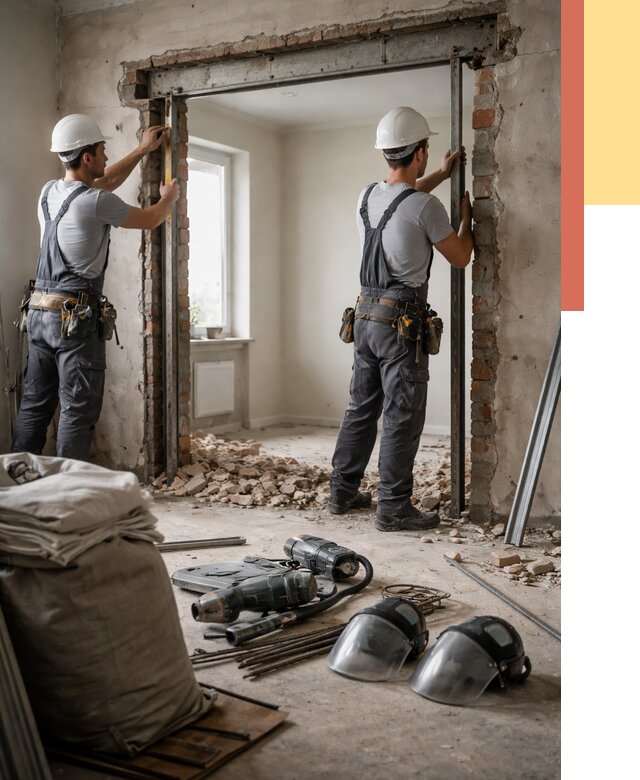 Расширение дверного проема в Канске от 13661 руб. под ключ | ОТДЕЛОЧНИК-Кнс