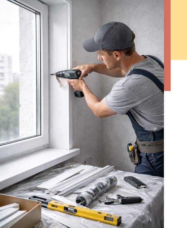 Установка пластиковых откосов в Канске от 2459 руб. | ОТДЕЛОЧНИК-Кнс монтаж, быстро и недорого