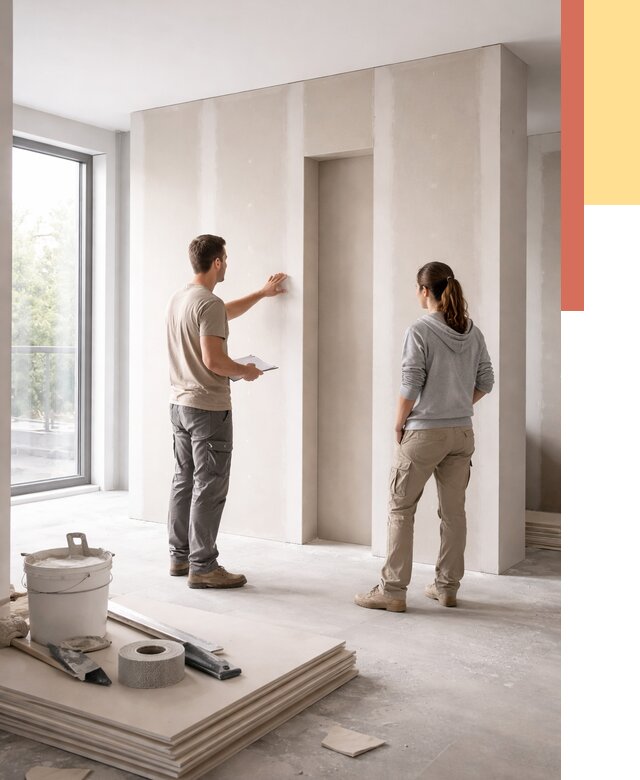 Зонирующая перегородка из гипсокартона в Канске от 3060 руб. под ключ | ОТДЕЛОЧНИК-Кнс