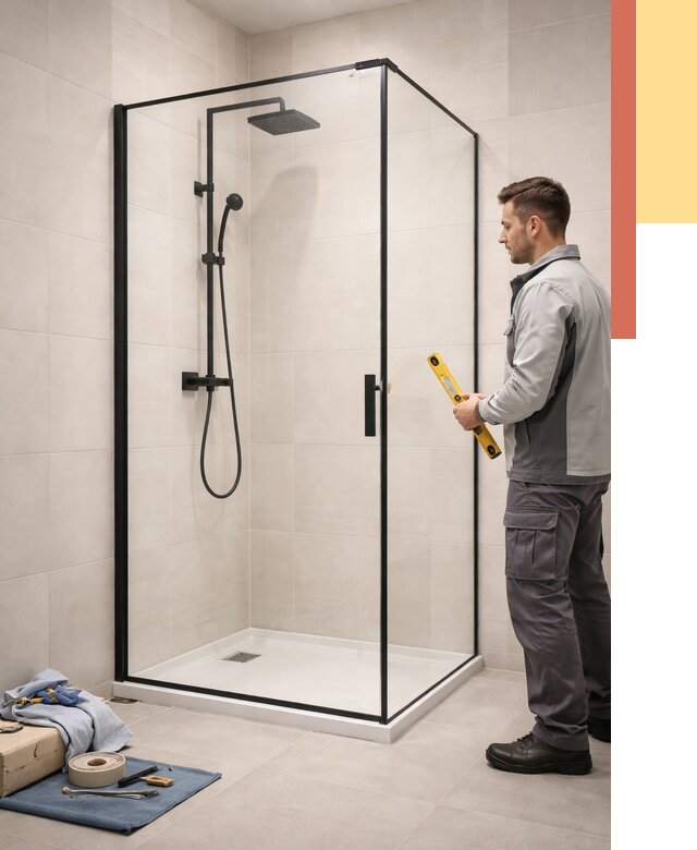 Стеклянные перегородки для душа в Канске от 13661 руб. | Монтаж под ключ — ОТДЕЛОЧНИК-Кнс