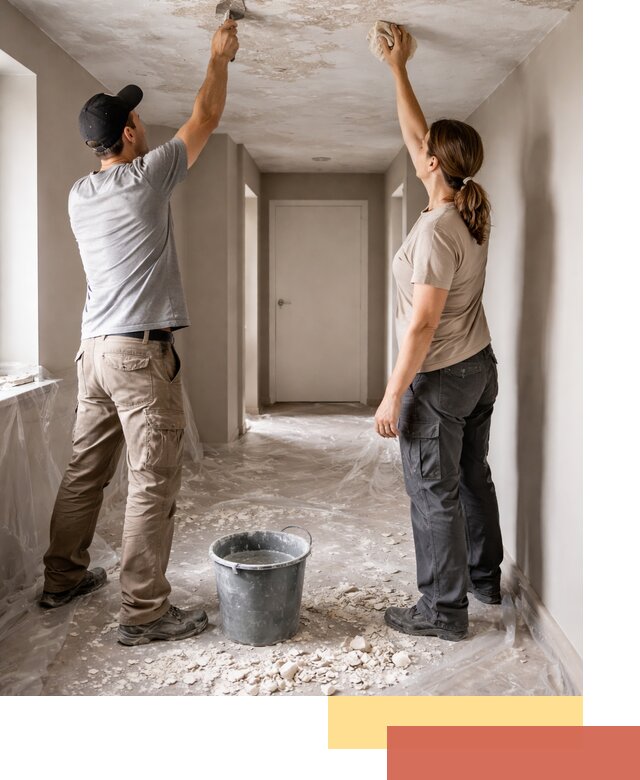 Удаление побелки с потолка в Канске — быстро и аккуратно