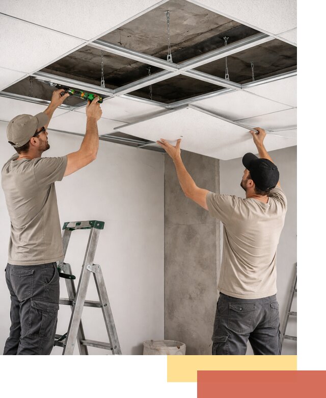 Монтаж потолка Армстронг под ключ в Канске
