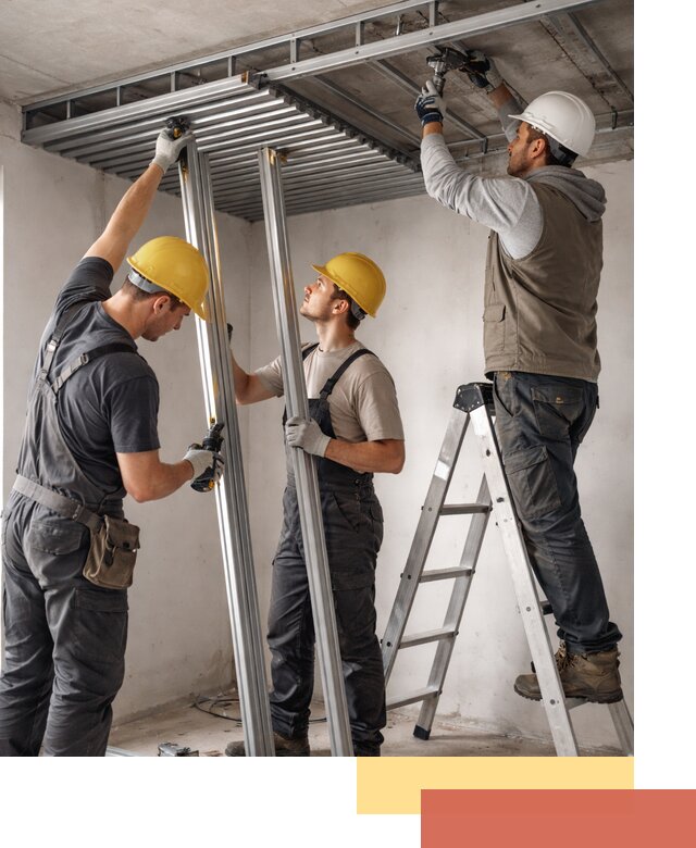 Монтаж реечного потолка под ключ в Канске