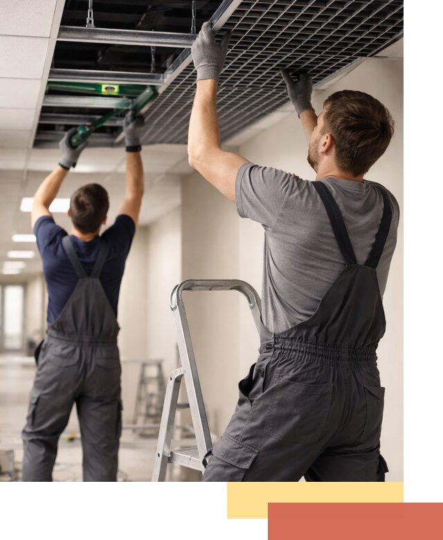 Монтаж потолка Грильято в Канске: установка под ключ качественно