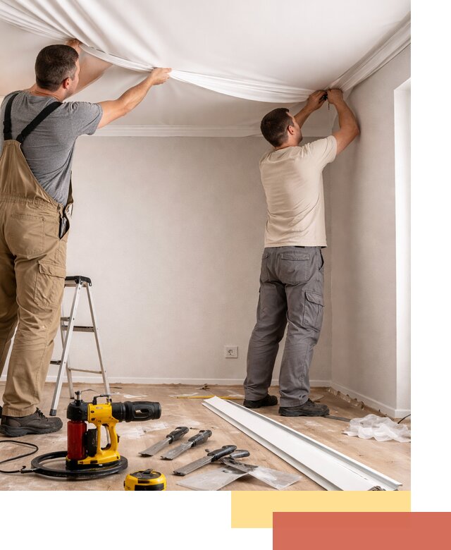 Монтаж ПВХ натяжного потолка в Канске качественно и быстро