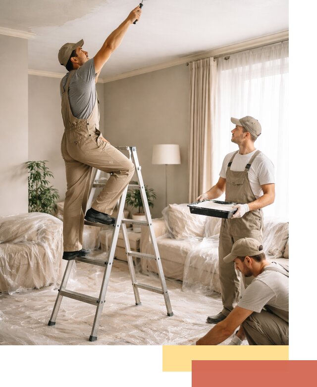 Покраска потолков акриловой краской в Канске качественно и быстро