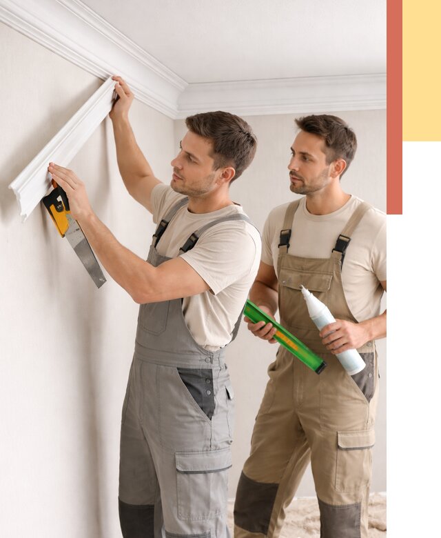 Монтаж потолочного плинтуса в Канске от 2514 руб. — быстро и недорого | ОТДЕЛОЧНИК-Кнс