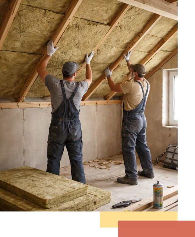 Утепление потолка минеральной ватой в Канске