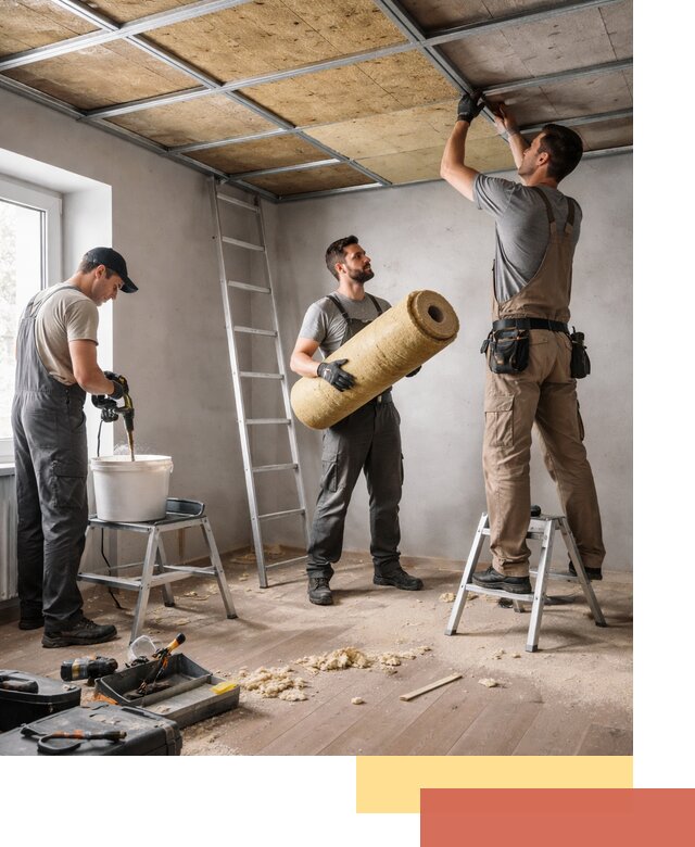 Шумоизоляция потолка в Канске: профессиональный монтаж и отделка